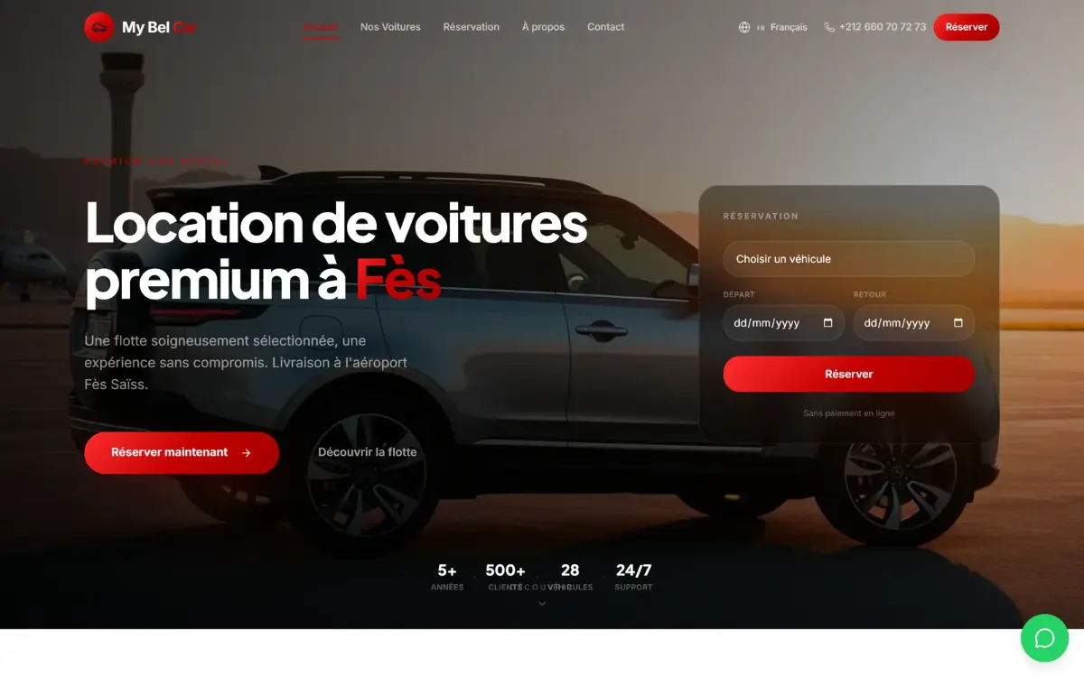 Website von My Bel Car